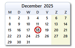 De datum van vandaag